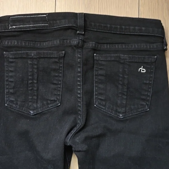 RAG&BONE Stiletto Boot Jeans size 26 in Black - Picture 6 of 10